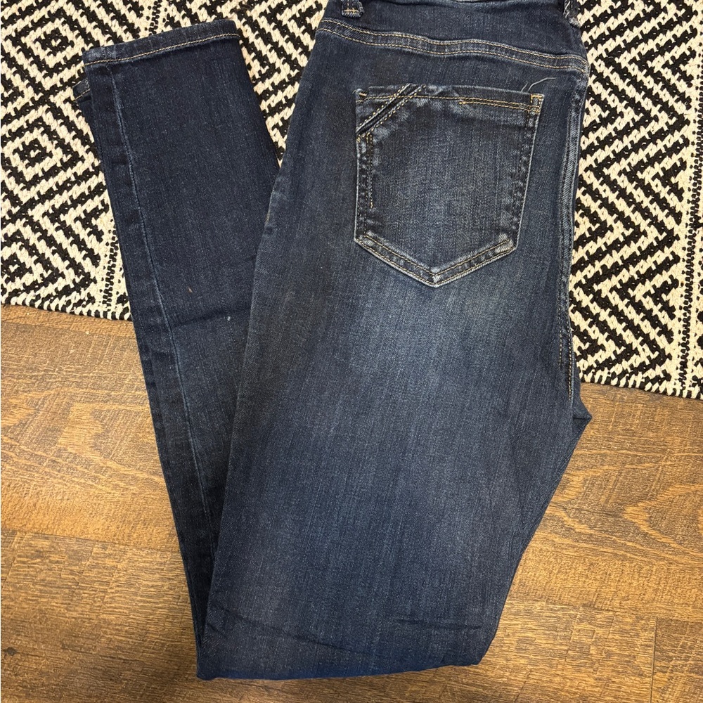 Buckle Black Dark Blue Skinny Jeans
